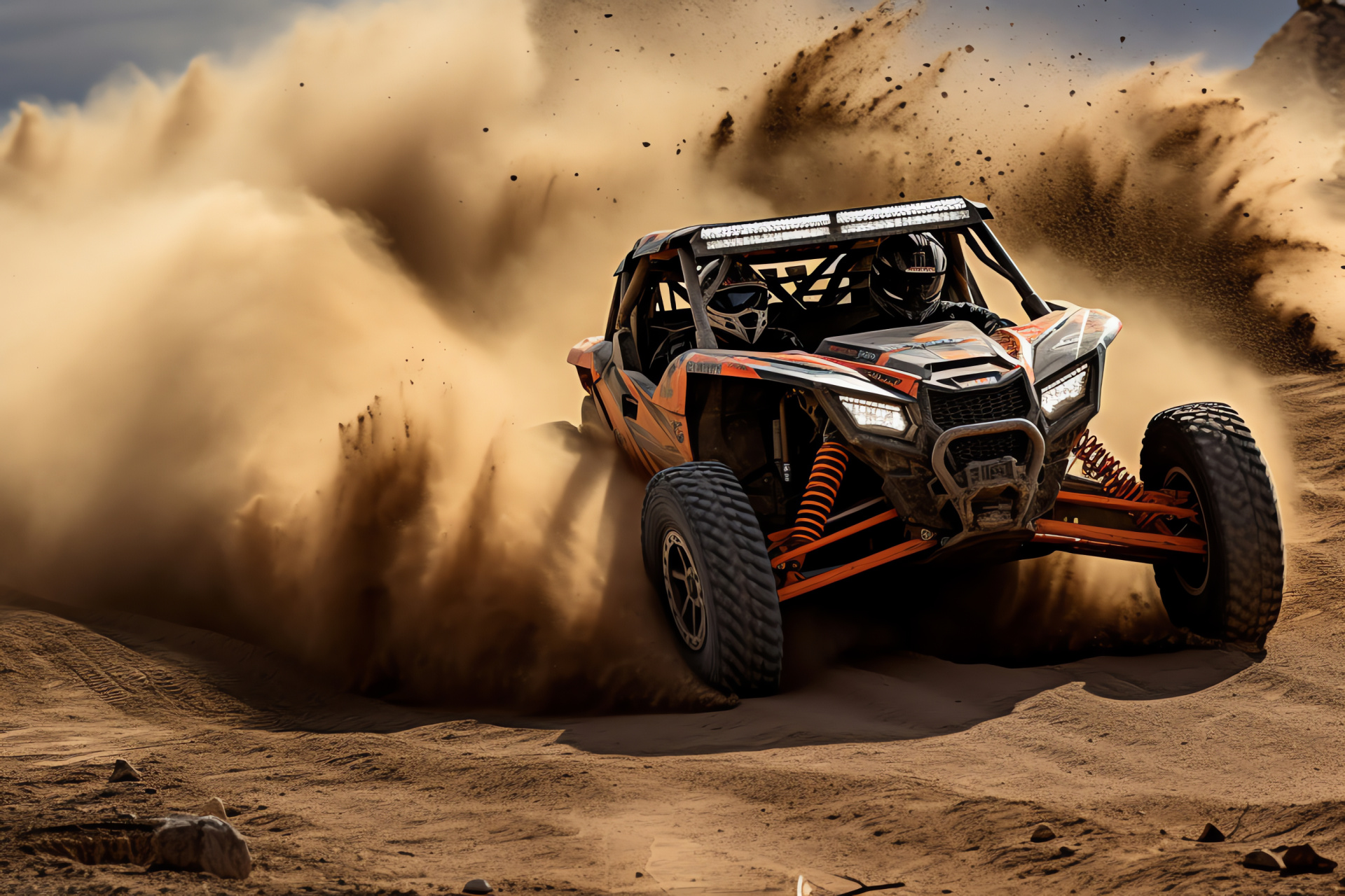 Polaris RZR Baja 1000, XP Turbo competitive model, Desert racing, Endurance motorsport, Rugged performance, HD Desktop Wallpaper