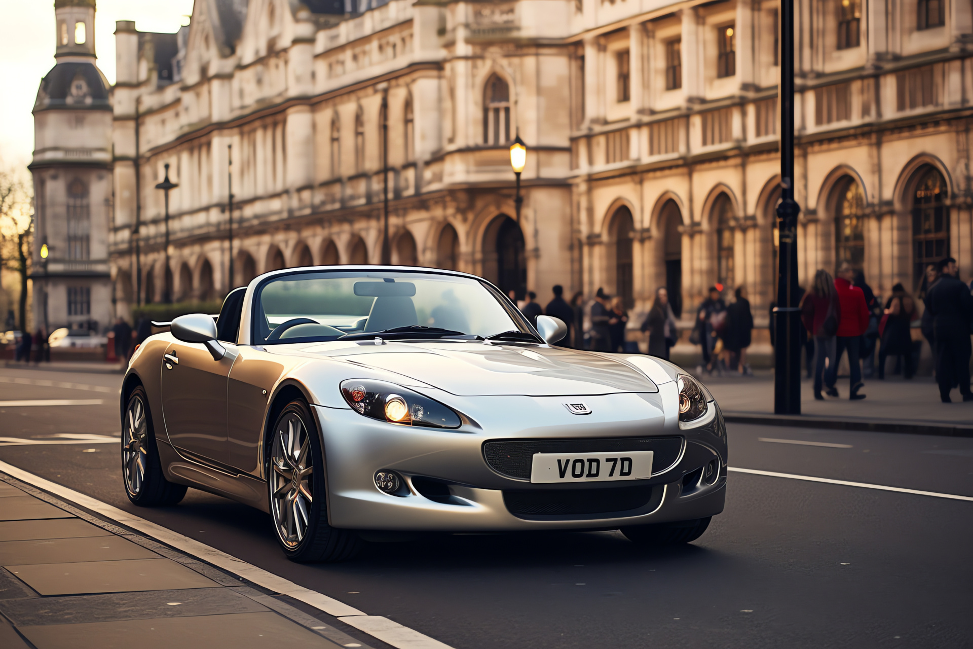 Honda S2000, Cityscape of London, Automobile History, GT Trim, Landmark Backdrop, HD Desktop Image