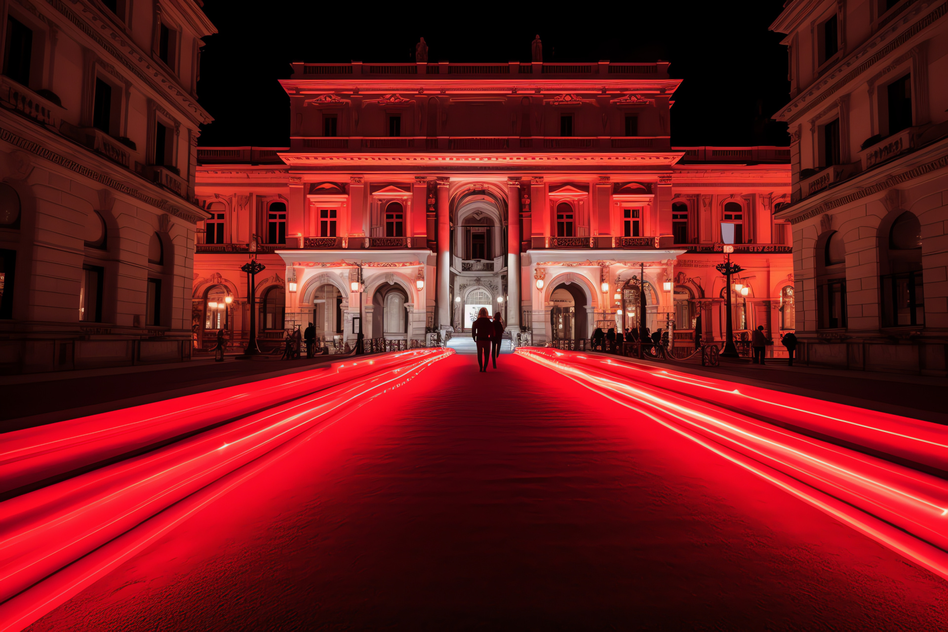 Celebrity gala, Iconic venue, Fan anticipation, Plush texture, Star-studded fashion, HD Desktop Image