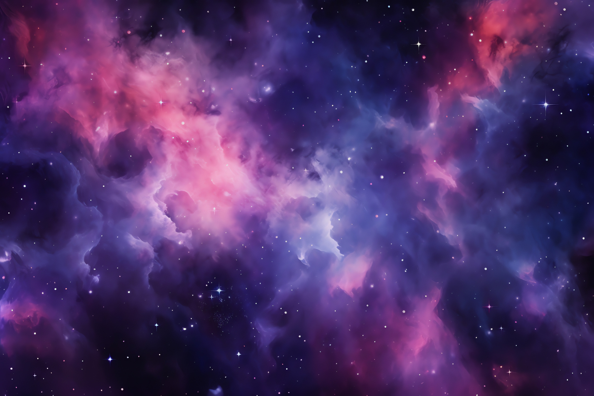 Astronomy phenomenon, Space spectacle, Indigo depth, Celestial pink, Star landscape, HD Desktop Image