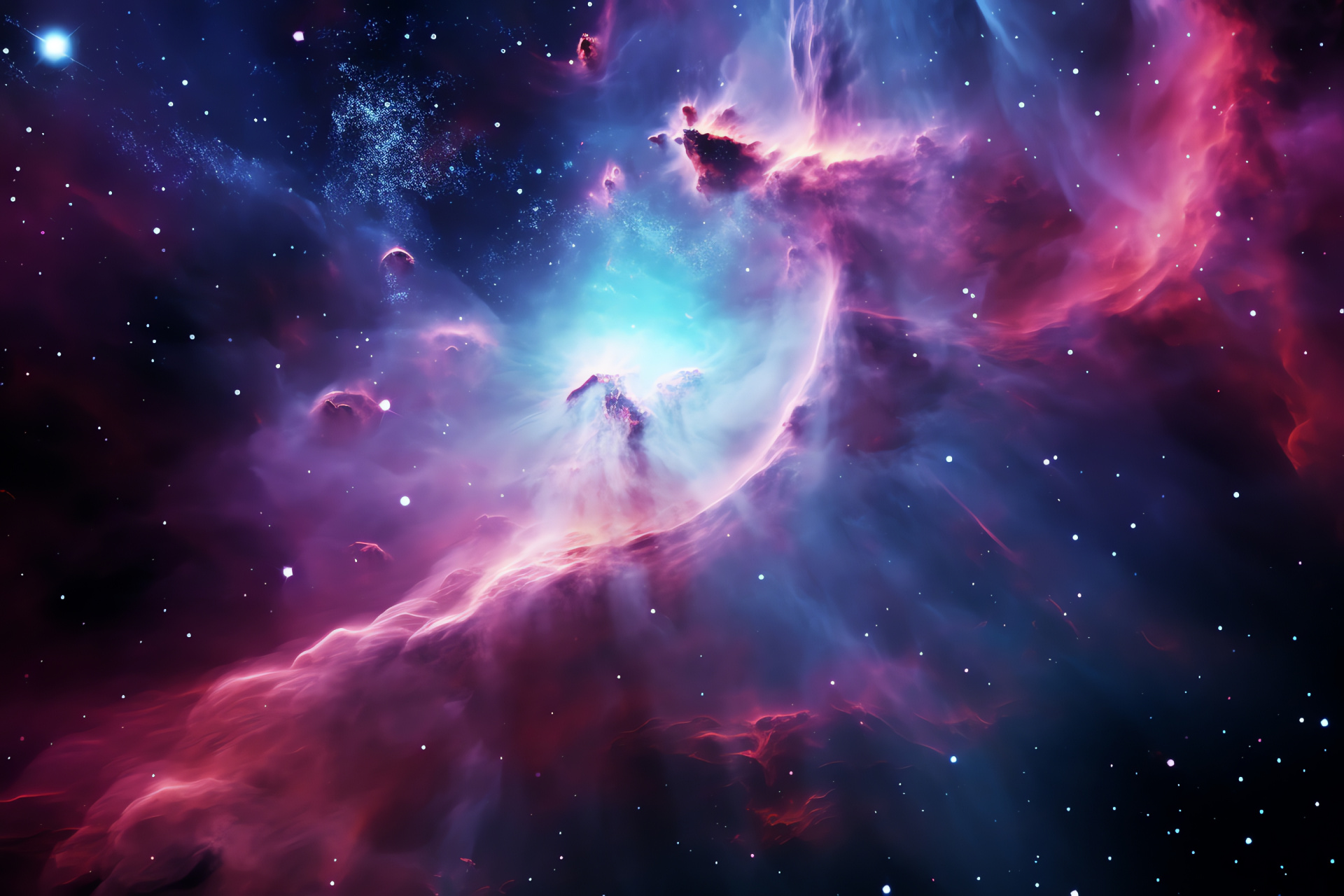Cosmic vista, HD space scene, Universe portrait, Starry vibrancy, Full galactic display, HD Desktop Wallpaper
