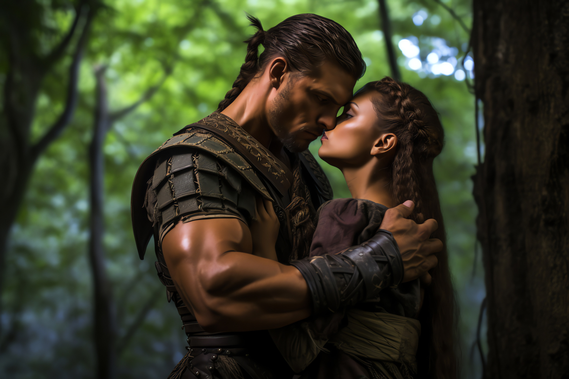 Spartacus love, Mira character, Wilderness escape, Emotional bond, Epic romance, HD Desktop Image