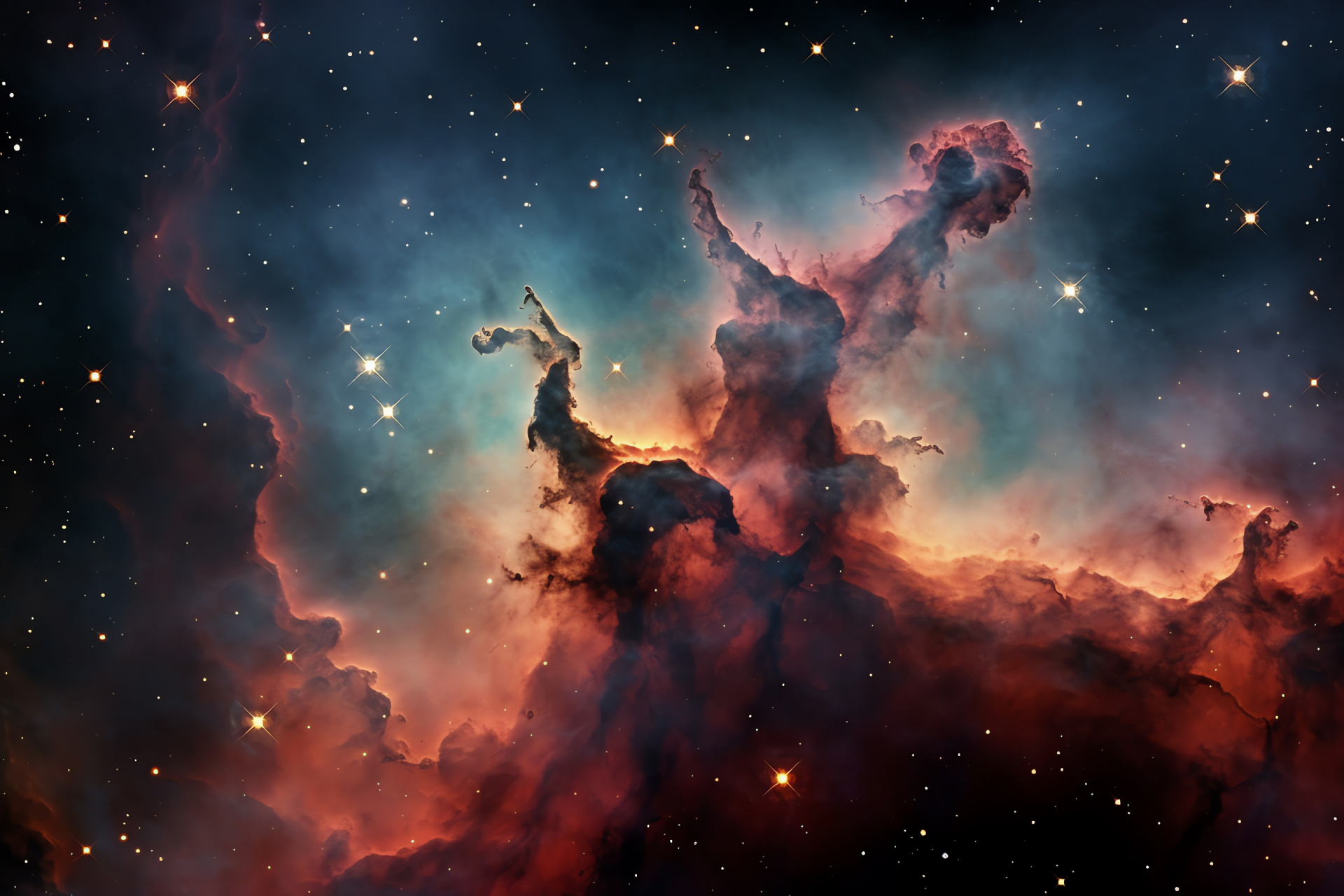 Nebulous wonder, Stellar incubator, Southern Cross guide, Cosmic cloudscape, Astral brilliance, HD Desktop Image
