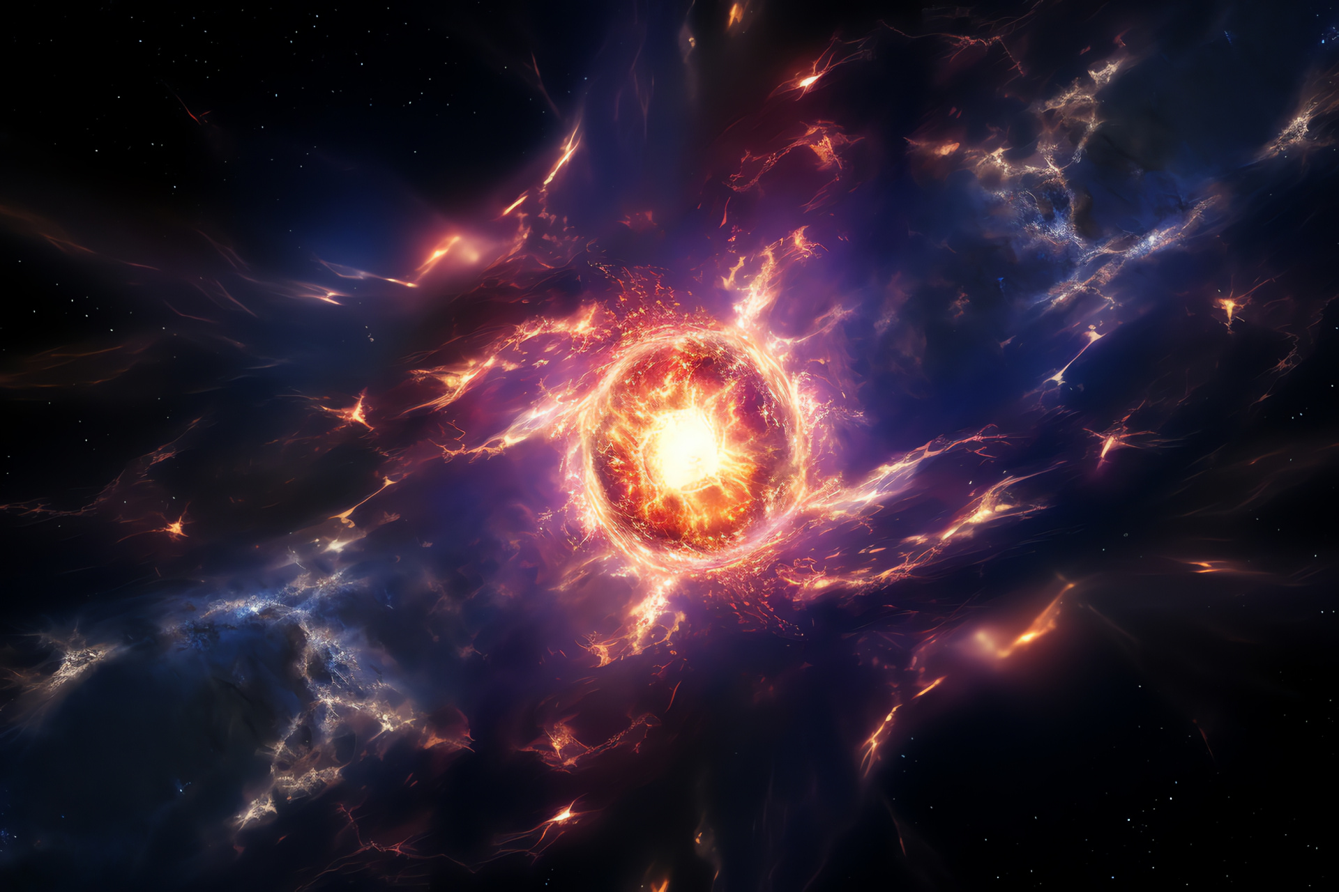 Supernova energy, Star explosion, Cosmic capability, Celestial magnitude, Galactic demise, HD Desktop Wallpaper