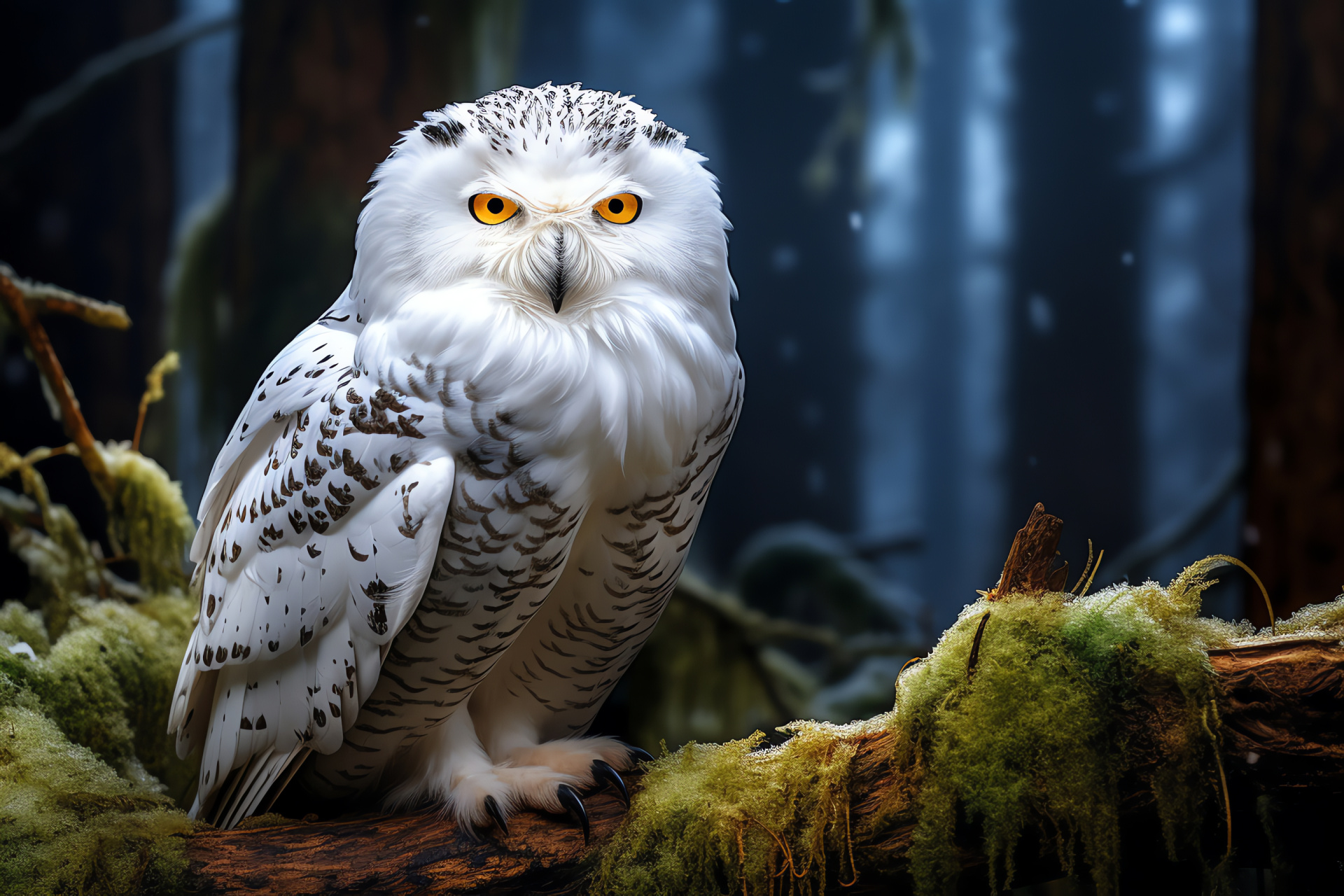 Snowy Owl, Bird of prey, Nocturnal raptors, Wingspan, Wise symbolism, HD Desktop Image