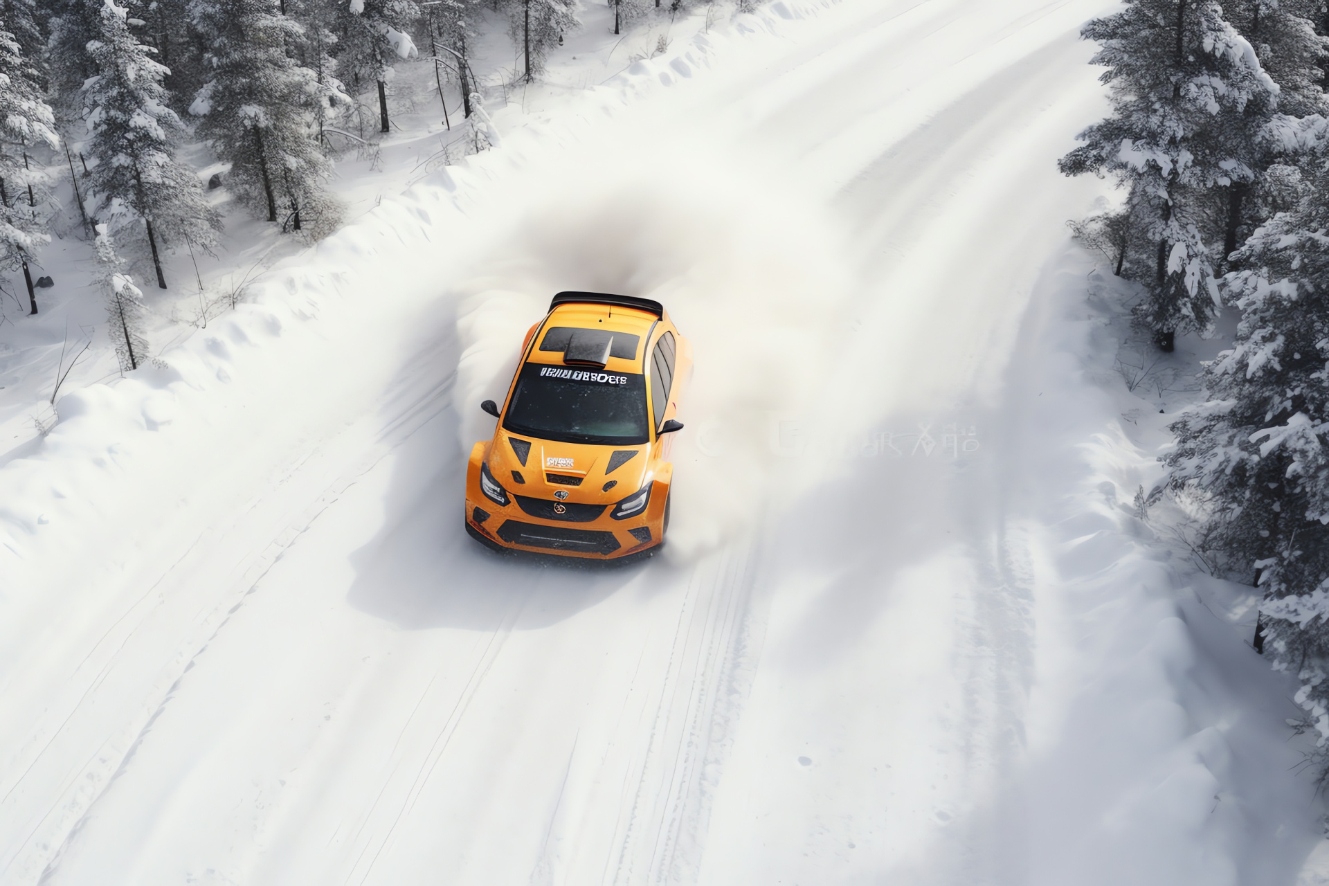 Rally Car Sweden, Snowy drifts, Spiked tire grip, Aerial motorsport, Winter Rally, Vehicle control, HD Desktop Wallpaper