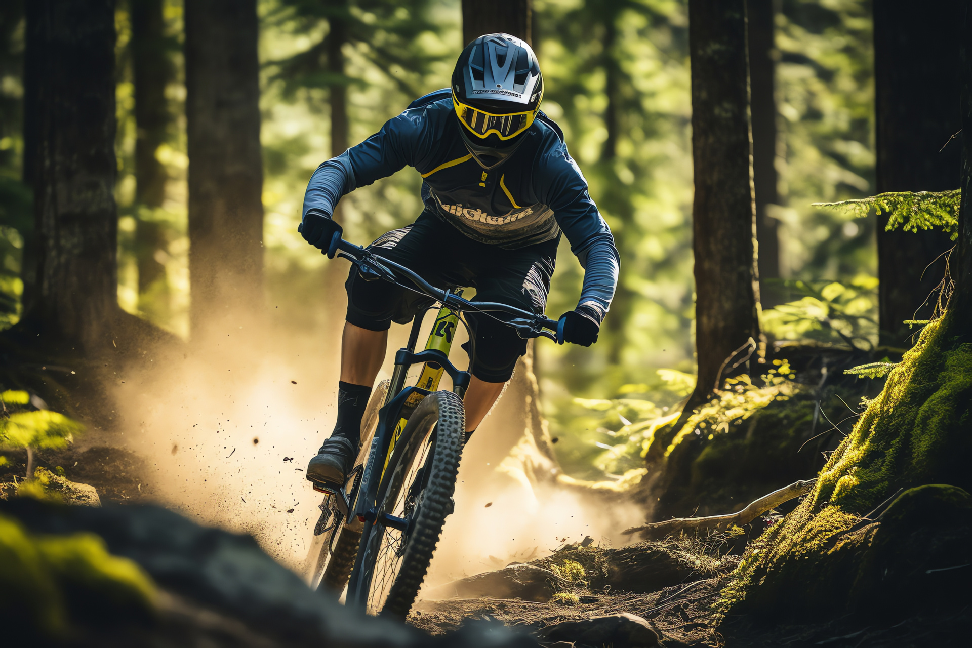 Mountain biking, Whistler expedition, Champion Sam Hill, Downhill challenge, Snowy summit, HD Desktop Image