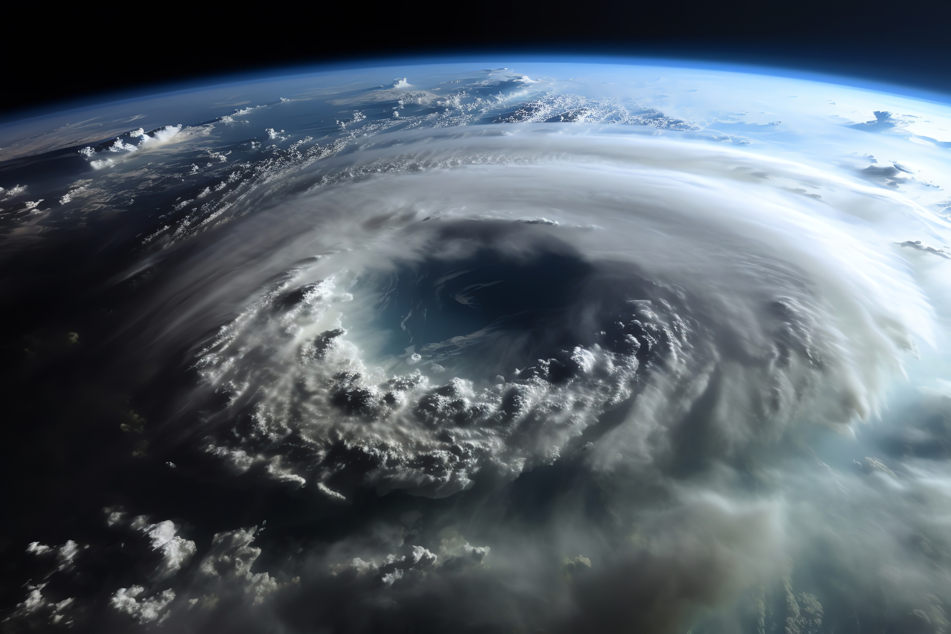 Tropospheric turmoil, Climatic observation, Meteorological phenomena, Earth from space, Nature's fury, HD Desktop Image