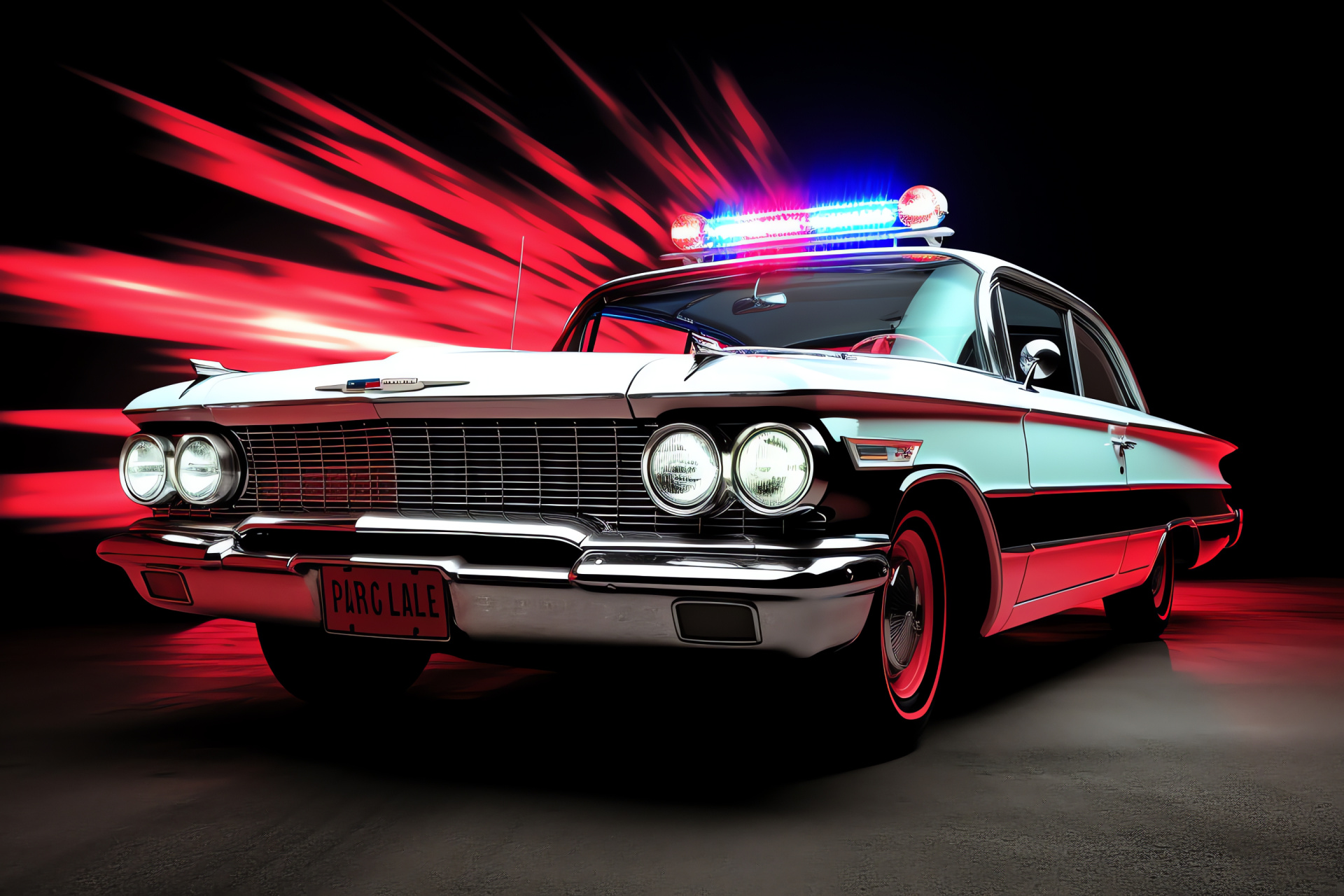 Police Chevrolet Impala, Emergency service vehicle, Law enforcement car, Patrol cruiser, Authority symbol, HD Desktop Image