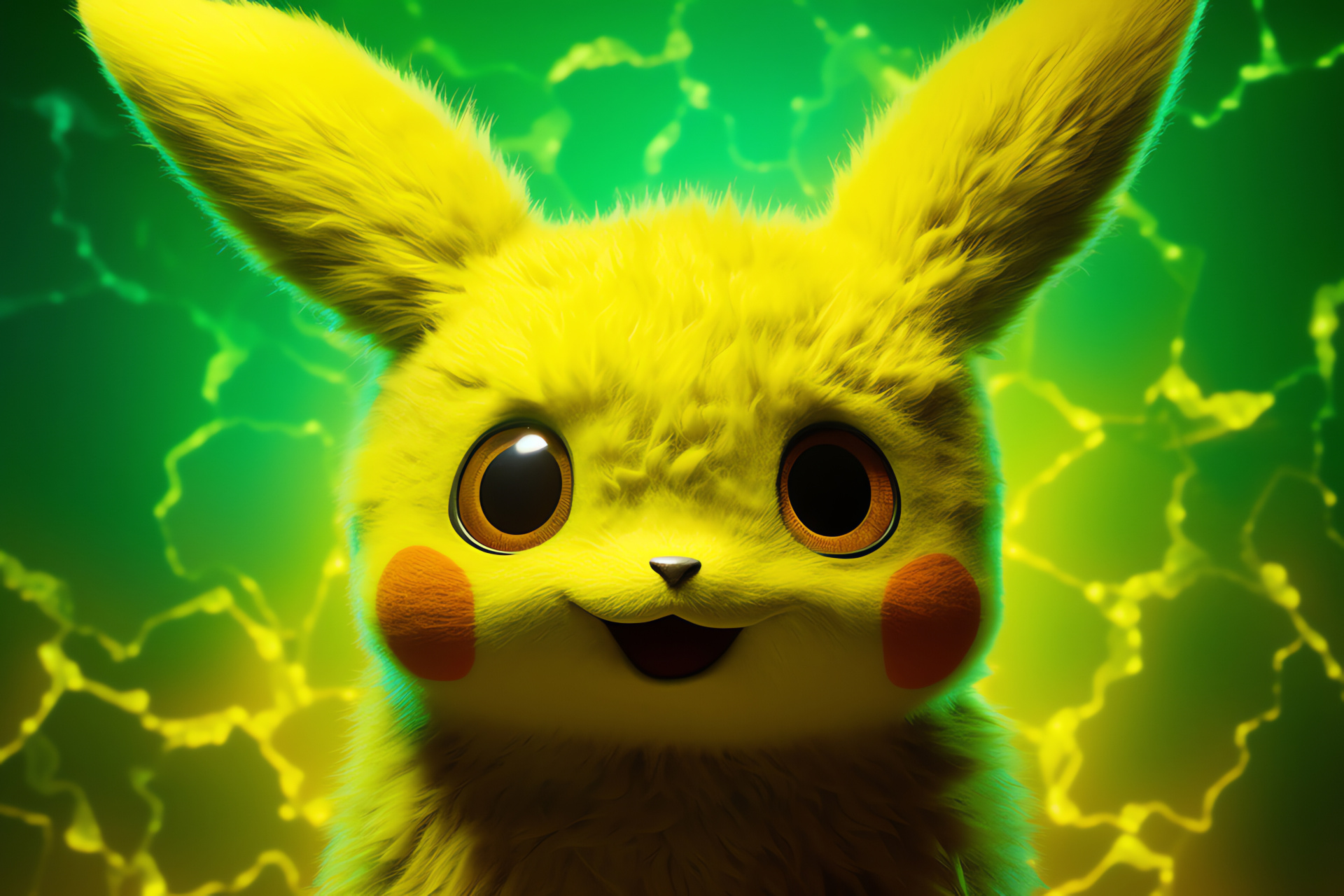 Pokmon Pikachu celebrated, Electric-type key figure, Vibrant gaming creature, Playful Pokmon demeanor, Pikachu artwork, HD Desktop Image