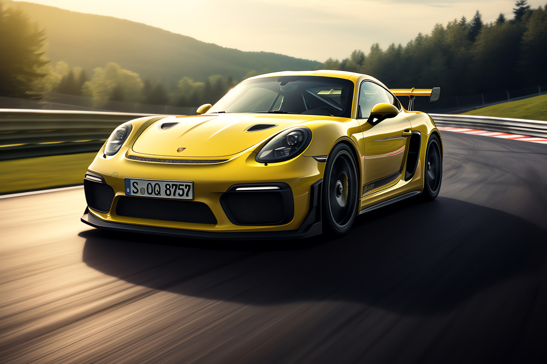 Porsche Cayman GT4 RS, Racing track prowess, Nurburgring challenge, Performance tuned, Motorsport aesthetics, HD Desktop Wallpaper