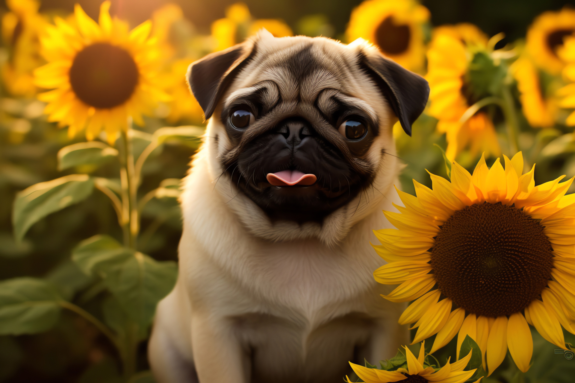 Golden Pug fur, Pug puppy playtime, Expressive Pug facial, Pug puppy youthful, Active Pug pet, HD Desktop Wallpaper