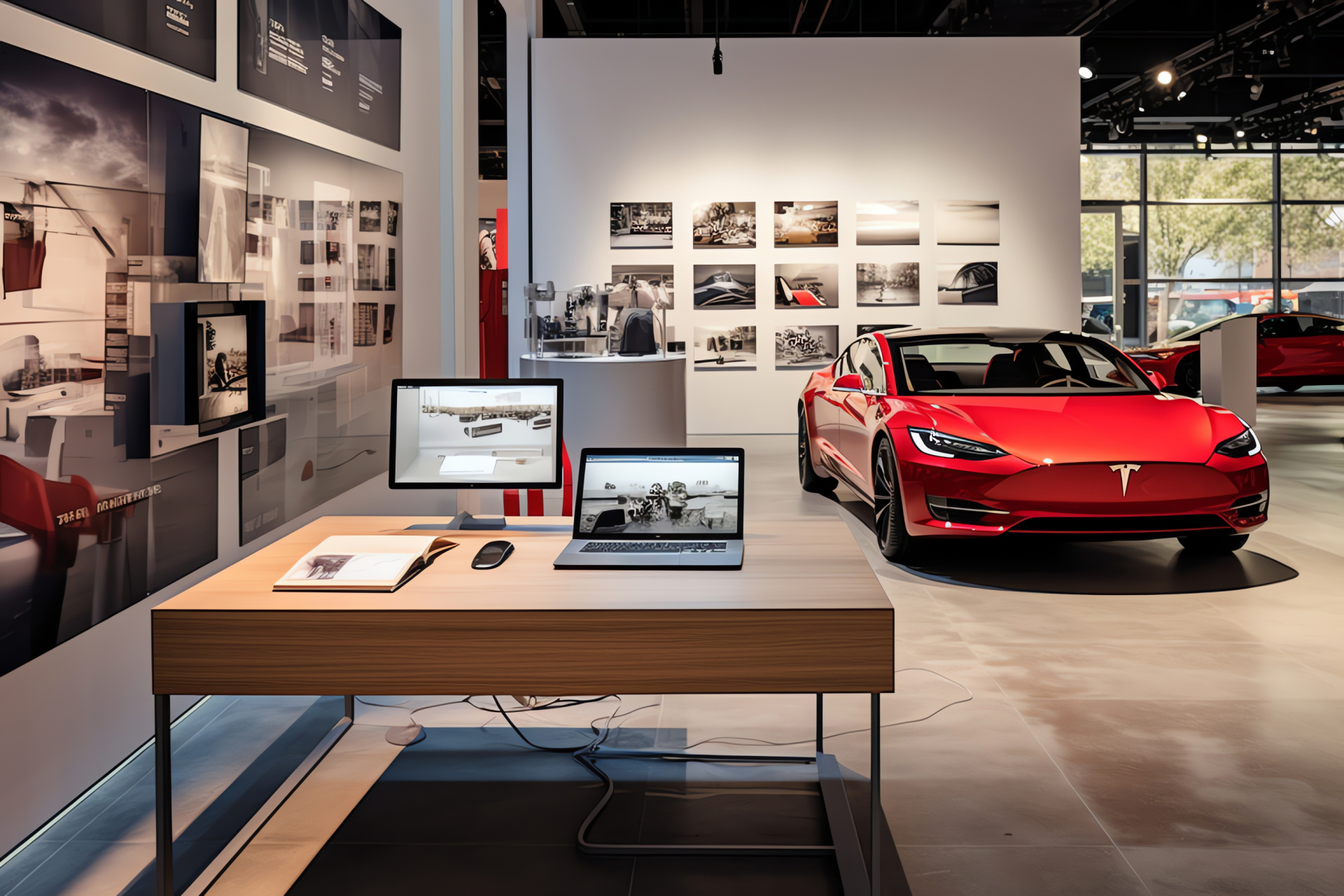 Tesla design team, EV engineering, Automotive innovation, Vehicle development, Cutting-edge technology, HD Desktop Wallpaper