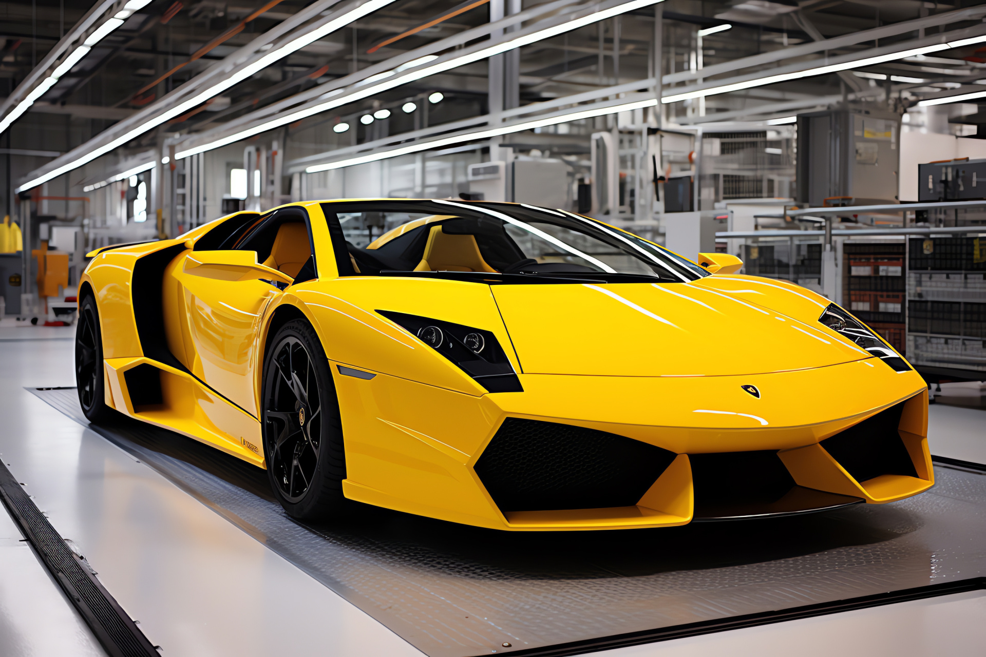 Lamborghini Murcielago LP640, Sant'Agata Bolognese origin, angular exotic design, scissor doors feature, supercar silhouette, HD Desktop Wallpaper