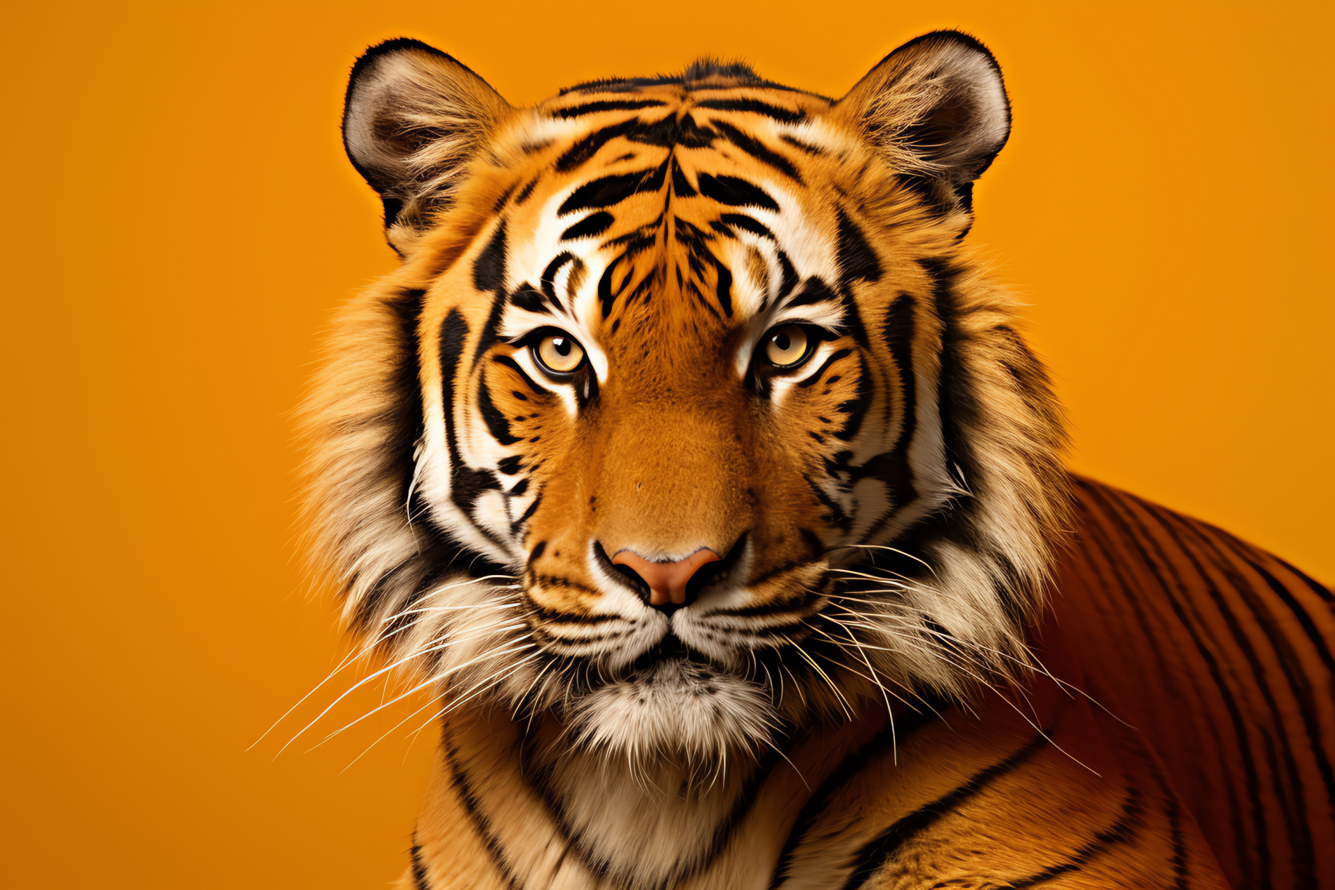 Tiger countenance, Topaz view, Crimson solitude, Regal coat, Magnificent carnivore, HD Desktop Wallpaper